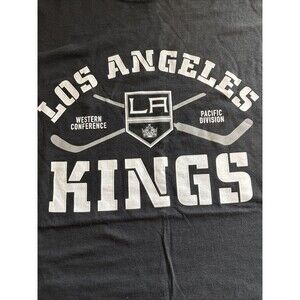 Los Angeles Kings Hockey  Tee Shirt  Black   5XL Short Sleeve 100% Cotton